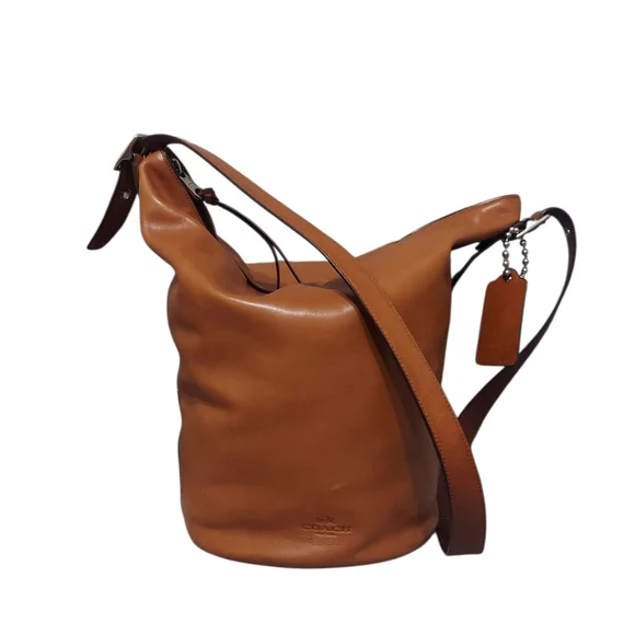 Coach Large Saddle Leather Duffle Shoulder Bag Great Condition No. 32282 - Picture 2 of 12